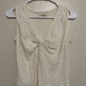 Madewell Textured Cream Tank Top